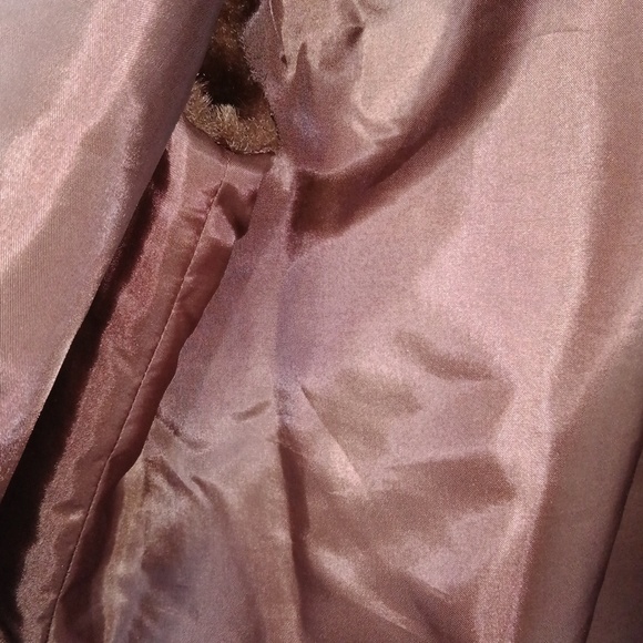 Bechamel Petites Faux Fur Brown Zip Front Vest - Size PL - Picture 4 of 6